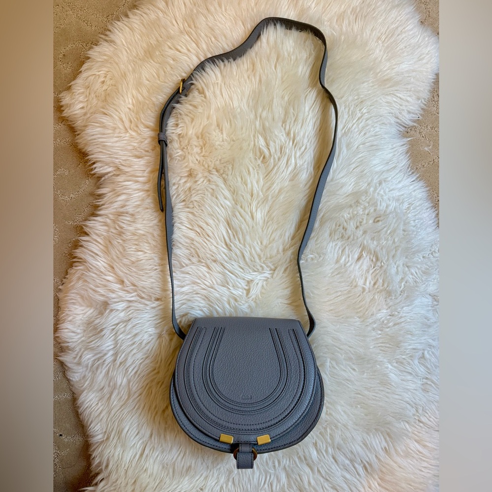 Chloe SMALL MARCIE SADDLE BAG IN GRAINED LEATHER